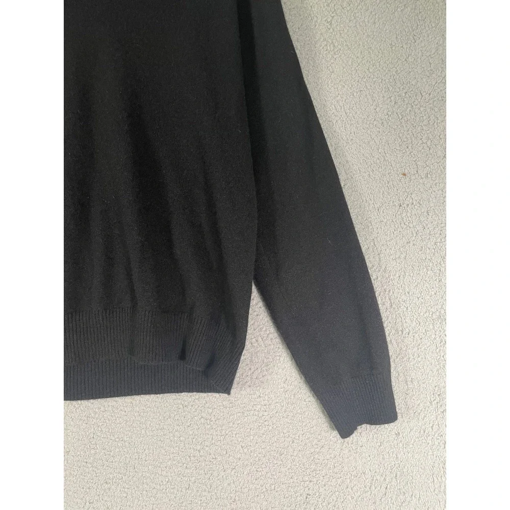 Banana Republic Mens Black Cashmere Sweater XL Knit Pullover Luxury‎